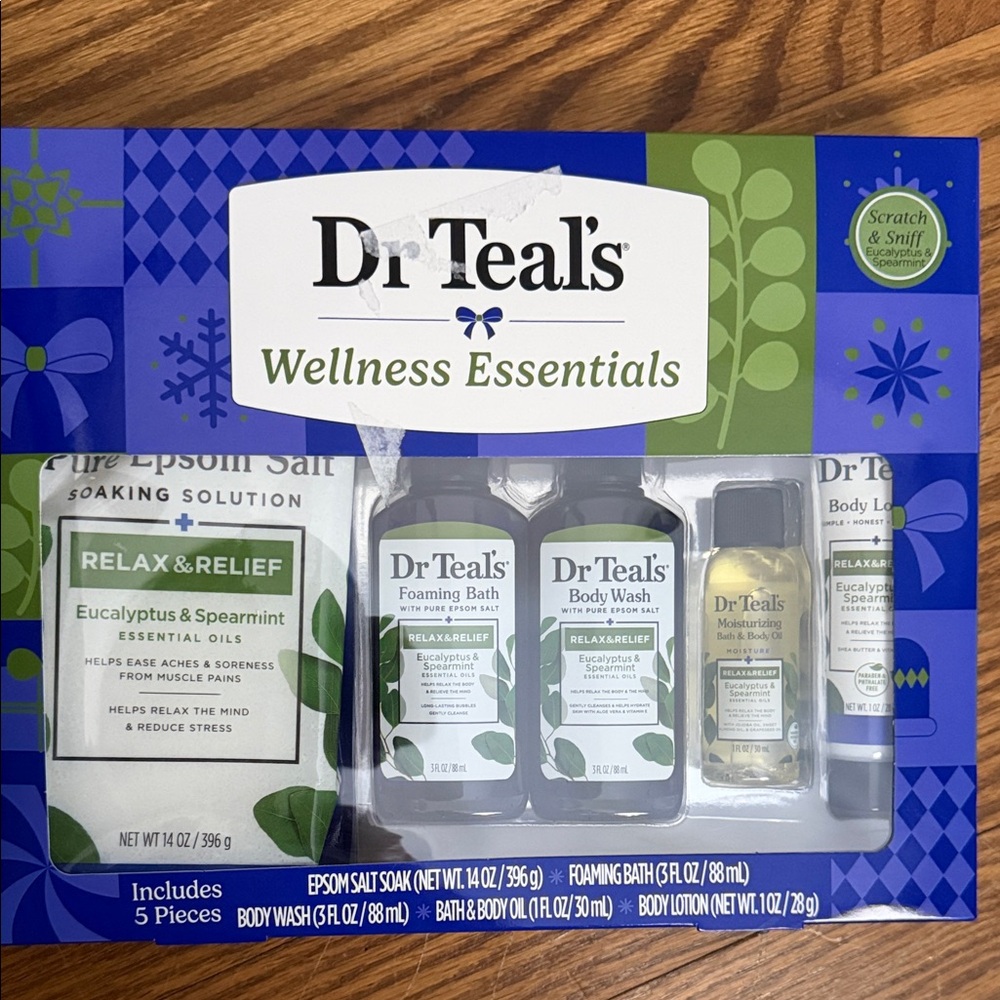 Dr Teal's Wellness Essentials 5 pc Set Relax & Relief